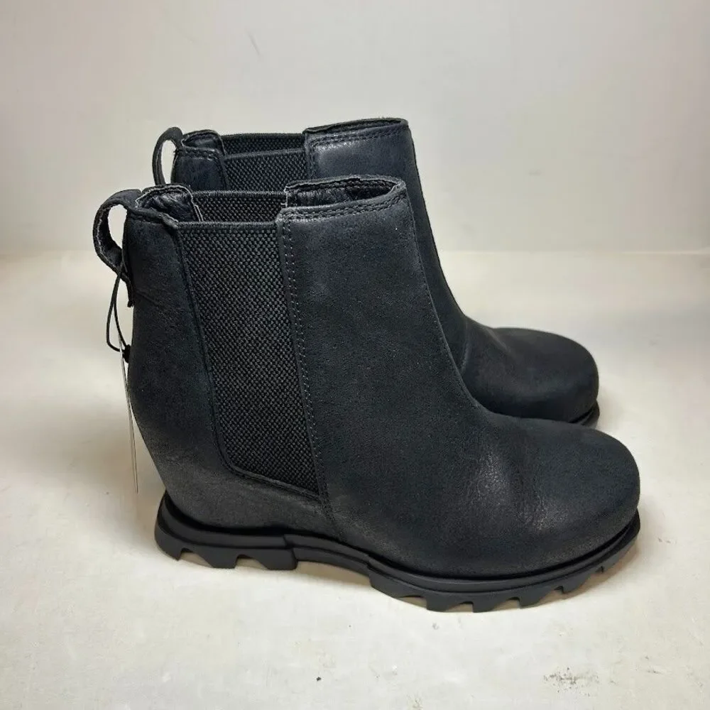 Sorel Womens 6.5 M Black Sea Joan Of Arctic Wedge III Chelsea Booties DISPLAYRE8
